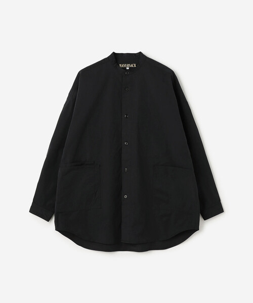 HAVERSACK(ハバーザック)の「HAVERSACK | 〈別注〉 ポリエステル バンドカラーシャツ MEN(シャツ/ブラウス・メンズ・ブラック/グレー・L/M)」の15枚目の写真