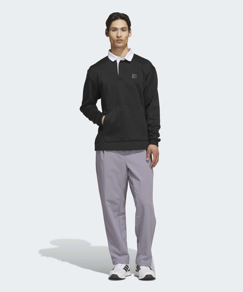 adidas(アディダス)の「長袖ニット スウェット ポロシャツ【adidas Golf/アディダスゴルフ】(ポロシャツ・メンズ・ブラック・X-LARGE/SMALL/MEDIUM/LARGE/3XL/XX-LARGE)」の5枚目の写真