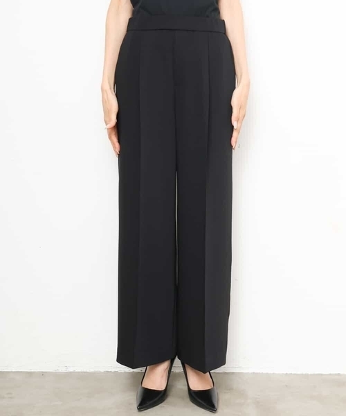 MICHEL KLEIN（ミッシェル・クラン）の「[セットアップ対応]センタープレスワイドパンツ（その他パンツ・レディース・ブラック・38）」の10枚目の写真