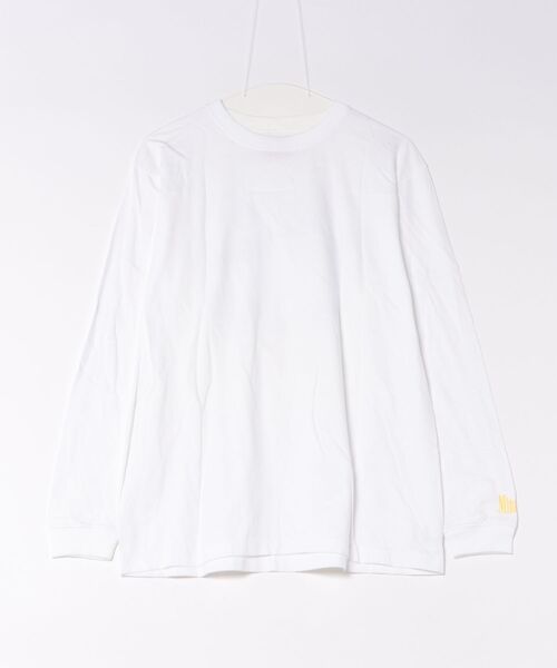 Minali(ミナリ)の「【Minali】White Flower long T-Sshirt(UNISEX)(Tシャツ/カットソー・レディース・ホワイト/グリーン・X-LARGE)」の1枚目の写真