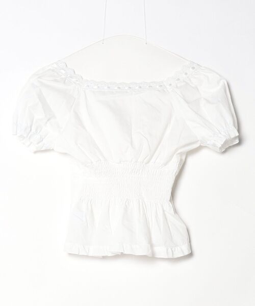 tunee(チュニー)の「【TUNE】フリルネックカットソー(Tシャツ/カットソー・レディース・ホワイト・FREE)」の5枚目の写真