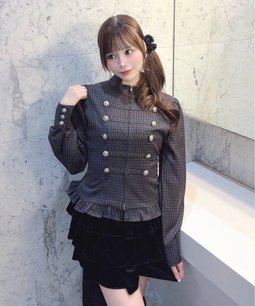 one way(ワンウェイ)の「ナポレオンブラウス(長袖)(シャツ/ブラウス・レディース・チャコールグレー/ブラウン系その他/ベージュ/ブルー系その他/ホワイト・FREE)」の1枚目の写真