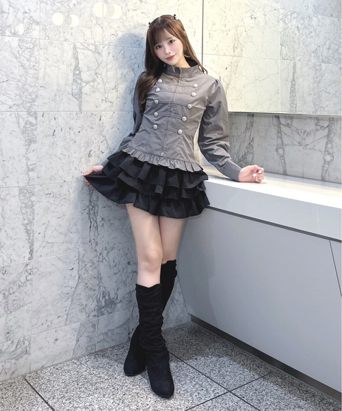 one way(ワンウェイ)の「ナポレオンブラウス(長袖)(シャツ/ブラウス・レディース・チャコールグレー/ブラウン系その他/ベージュ/ブルー系その他/ホワイト・FREE)」の7枚目の写真