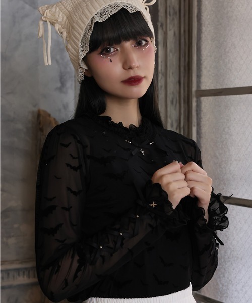 axes femme(アクシーズファム)の「フロッキーPTシアーインナー(Tシャツ/カットソー・レディース・その他1/その他2/その他3・FREE)」の1枚目の写真