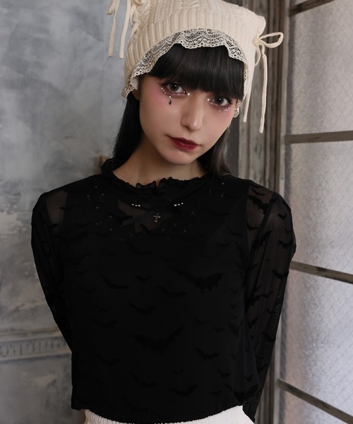 axes femme(アクシーズファム)の「フロッキーPTシアーインナー(Tシャツ/カットソー・レディース・その他1/その他2/その他3・FREE)」の5枚目の写真