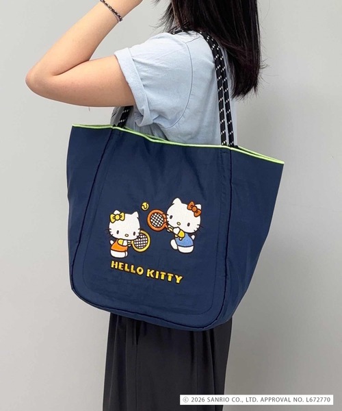 MONICA(モニカ)の「【MONICA×HELLO KITTY】パラコードハンドルトート(トートバッグ・レディース・ネイビー/ライトグレー/アイボリー・FREE)」の3枚目の写真