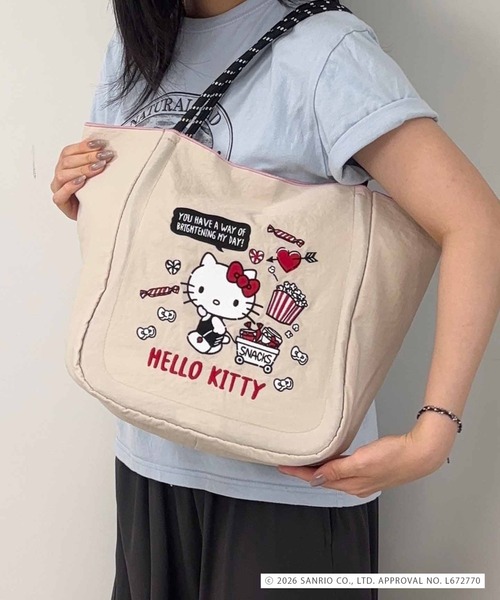 MONICA(モニカ)の「【MONICA×HELLO KITTY】パラコードハンドルトート(トートバッグ・レディース・ネイビー/ライトグレー/アイボリー・FREE)」の2枚目の写真