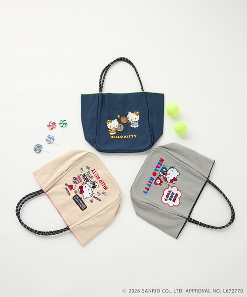 MONICA(モニカ)の「【MONICA×HELLO KITTY】パラコードハンドルトート(トートバッグ・レディース・ネイビー/ライトグレー/アイボリー・FREE)」の4枚目の写真