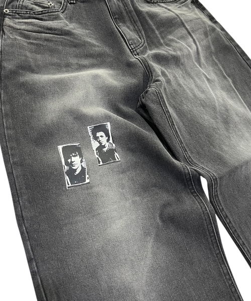 SK8ER ROCK(スケーターロック)の「LOST ARCHIVE ブラックワイドジーンズ (ウォッシュドブラック)(デニムパンツ・メンズ・その他・SMALL/MEDIUM/LARGE)」の4枚目の写真
