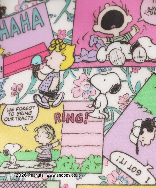 Afternoon Tea(アフタヌーンティー)の「スクエアミニトートバッグ/リバティプリント/PEANUTS(トートバッグ・レディース・ピンク・ONE SIZE)」の5枚目の写真