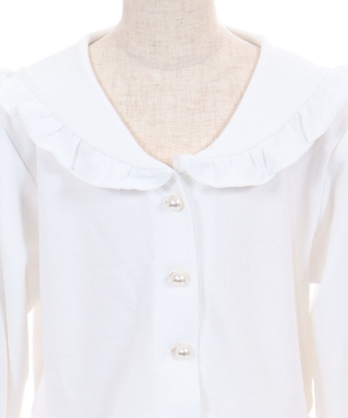 axes femme（アクシーズファム）の「レースアップセーラーブルゾン（カーディガン/ボレロ・レディース・ネイビー/ホワイト・LARGE/MEDIUM/X-LARGE）」の6枚目の写真