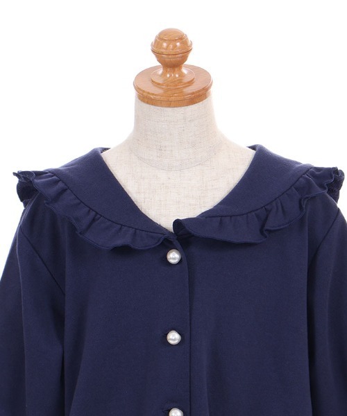 axes femme（アクシーズファム）の「レースアップセーラーブルゾン（カーディガン/ボレロ・レディース・ネイビー/ホワイト・LARGE/MEDIUM/X-LARGE）」の14枚目の写真