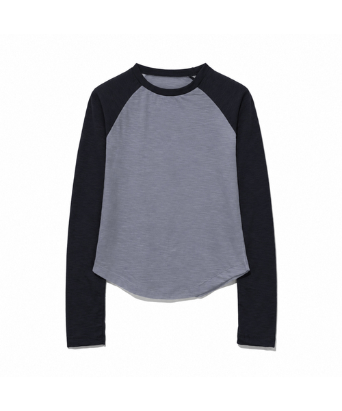MOAA(モア)の「20,S スラブラグランTシャツ.(Tシャツ/カットソー・レディース・ライトグレー/スカイブルー/ブラック/レッド/オレンジ/ミント/マスタード/チャコール・FREE)」の5枚目の写真