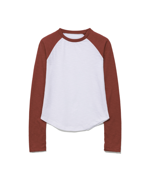 MOAA(モア)の「20,S スラブラグランTシャツ.(Tシャツ/カットソー・レディース・ライトグレー/スカイブルー/ブラック/レッド/オレンジ/ミント/マスタード/チャコール・FREE)」の9枚目の写真