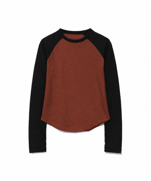 MOAA(モア)の「20,S スラブラグランTシャツ.(Tシャツ/カットソー・レディース・ライトグレー/スカイブルー/ブラック/レッド/オレンジ/ミント/マスタード/チャコール・FREE)」の16枚目の写真