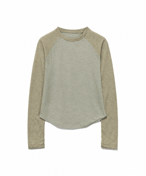MOAA(モア)の「20,S スラブラグランTシャツ.(Tシャツ/カットソー・レディース・ライトグレー/スカイブルー/ブラック/レッド/オレンジ/ミント/マスタード/チャコール・FREE)」の19枚目の写真