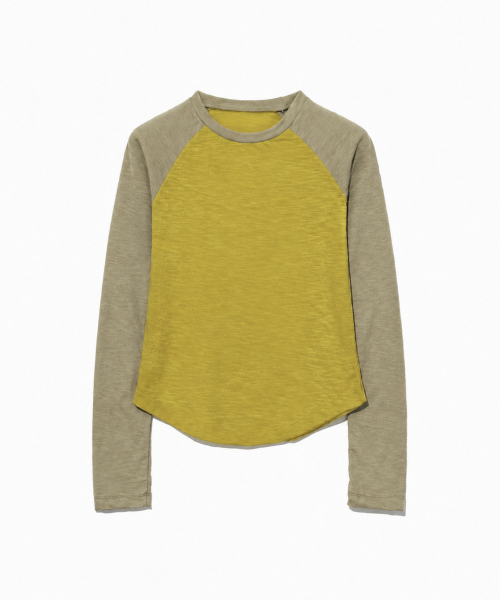 MOAA(モア)の「20,S スラブラグランTシャツ.(Tシャツ/カットソー・レディース・ライトグレー/スカイブルー/ブラック/レッド/オレンジ/ミント/マスタード/チャコール・FREE)」の21枚目の写真