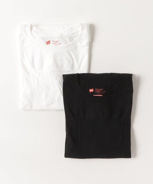 HANES（ヘインズ）の「Hanes/2P Japan Fit for HER ロングスリーブT（Tシャツ/カットソー・レディース・その他1/その他2・M）」の2枚目の写真
