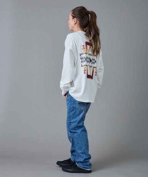 PENDLETON(ペンドルトン)の「PENDLETON/ペンドルトン バックプリント ロングスリーブ Tシャツ(Tシャツ/カットソー・メンズ・ライトブルー/オフホワイト/ライトグレー/ブラック・LARGE/SMALL/MEDIUM)」の8枚目の写真