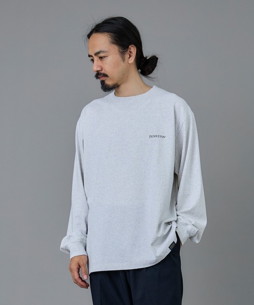 PENDLETON(ペンドルトン)の「PENDLETON/ペンドルトン バックプリント ロングスリーブ Tシャツ(Tシャツ/カットソー・メンズ・ライトブルー/オフホワイト/ライトグレー/ブラック・LARGE/SMALL/MEDIUM)」の14枚目の写真
