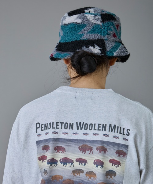 PENDLETON(ペンドルトン)の「PENDLETON/ペンドルトン バックプリント ロングスリーブ Tシャツ(Tシャツ/カットソー・メンズ・ライトブルー/オフホワイト/ライトグレー/ブラック・LARGE/SMALL/MEDIUM)」の18枚目の写真