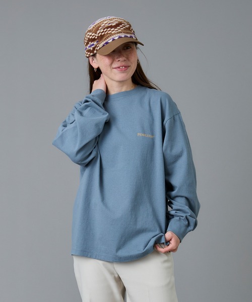 PENDLETON(ペンドルトン)の「PENDLETON/ペンドルトン バックプリント ロングスリーブ Tシャツ(Tシャツ/カットソー・メンズ・ライトブルー/オフホワイト/ライトグレー/ブラック・LARGE/SMALL/MEDIUM)」の22枚目の写真