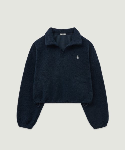 LMOOD WOMEN(エルムード ウーマン)の「BOUCLE Fleece Pique T-shirt Navy(ニット/セーター・レディース・その他・36/38)」の2枚目の写真
