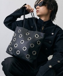 Shoowtime（ショウタイム）の「Metal Eyelet Grunge Shoulder Bag / メタルアイレット グランジ ショルダーバッグ（ハンドバッグ）」