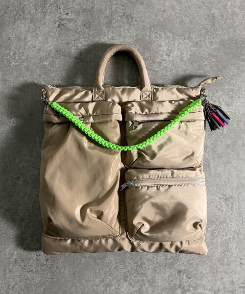 Cheek（チーク）の「【cheek/チーク】4WayCodeTOTE/コードトート/C26006/4WAY/ユニセックス【WEB限定】（ショルダーバッグ・メンズ・ブラック/ベージュ/グレー/カーキ・フリー）」の3枚目の写真