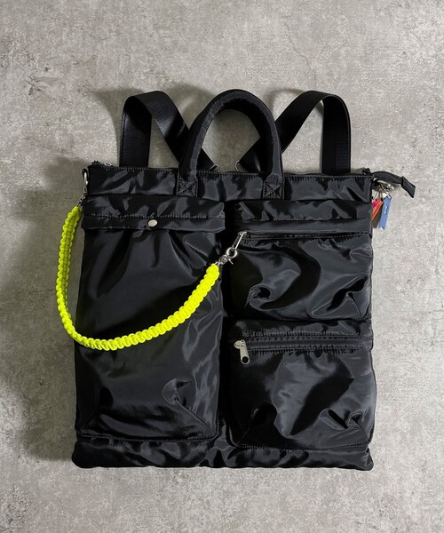 Cheek（チーク）の「【cheek/チーク】4WayCodeTOTE/コードトート/C26006/4WAY/ユニセックス【WEB限定】（ショルダーバッグ・メンズ・ブラック/ベージュ/グレー/カーキ・フリー）」の2枚目の写真