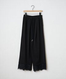 【WEB限定】裾レーススウェットパンツ