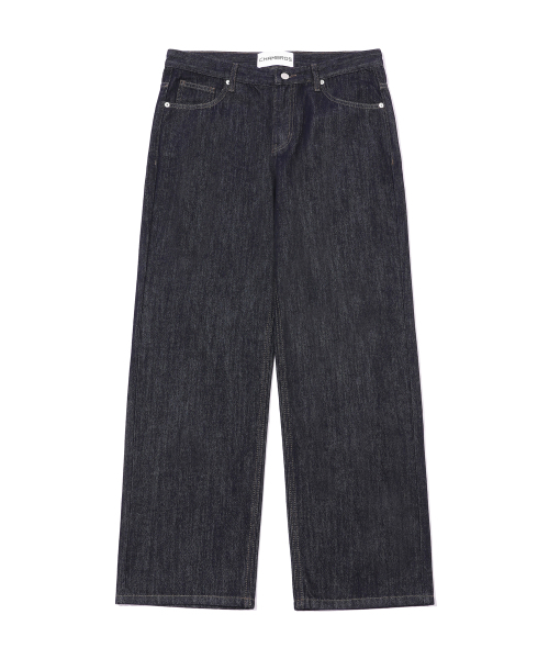 CHAMBROS（チャンブロス）の「CB321 ゆったりストレートデニムパンツ[藍色]（デニムパンツ・レディース・その他・XX-LARGE/X-LARGE/LARGE/MEDIUM/SMALL）」の2枚目の写真