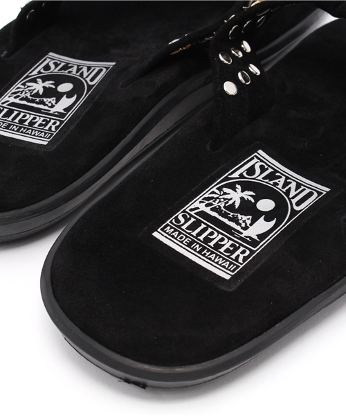 ISLAND SLIPPER（アイランドスリッパ）の「【ISLAND SLIPPER/アイランドスリッパ】別注スタッズサンダル#（サンダル・レディース・ベージュ/ブラック・6/5）」の3枚目の写真