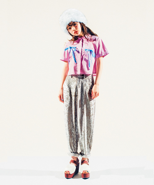 merry jenny（メリージェニー）の「リボンシャツ（シャツ/ブラウス・レディース・ブラック/オフホワイト/ピンク・FREE）」の12枚目の写真