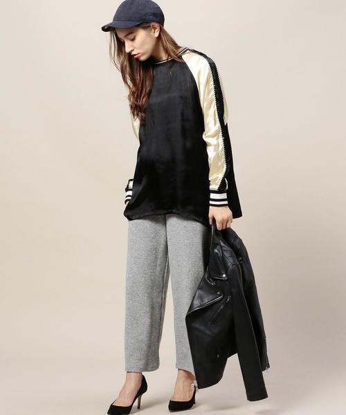 BEAUTY&YOUTH UNITED ARROWS（ビューティーアンドユースユナイテッドアローズ）の「BY リブワイドパンツ◆（その他パンツ・レディース・ブラック/グレー・FREE）」の11枚目の写真