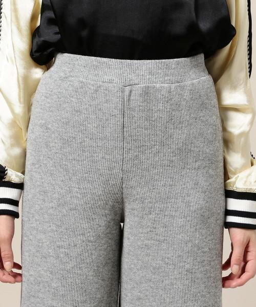 BEAUTY&YOUTH UNITED ARROWS（ビューティーアンドユースユナイテッドアローズ）の「BY リブワイドパンツ◆（その他パンツ・レディース・ブラック/グレー・FREE）」の12枚目の写真