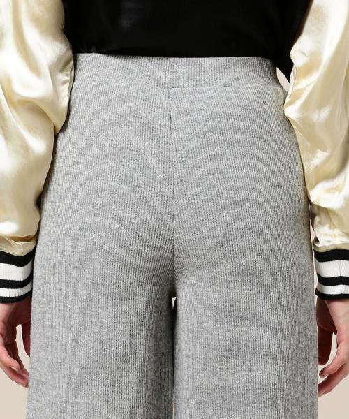 BEAUTY&YOUTH UNITED ARROWS（ビューティーアンドユースユナイテッドアローズ）の「BY リブワイドパンツ◆（その他パンツ・レディース・ブラック/グレー・FREE）」の3枚目の写真