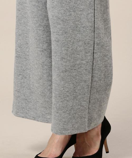 BEAUTY&YOUTH UNITED ARROWS（ビューティーアンドユースユナイテッドアローズ）の「BY リブワイドパンツ◆（その他パンツ・レディース・ブラック/グレー・FREE）」の4枚目の写真