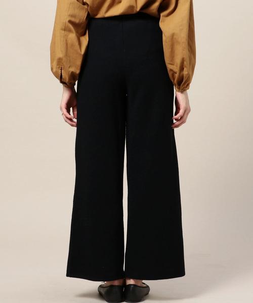 BEAUTY&YOUTH UNITED ARROWS（ビューティーアンドユースユナイテッドアローズ）の「BY リブワイドパンツ◆（その他パンツ・レディース・ブラック/グレー・FREE）」の6枚目の写真