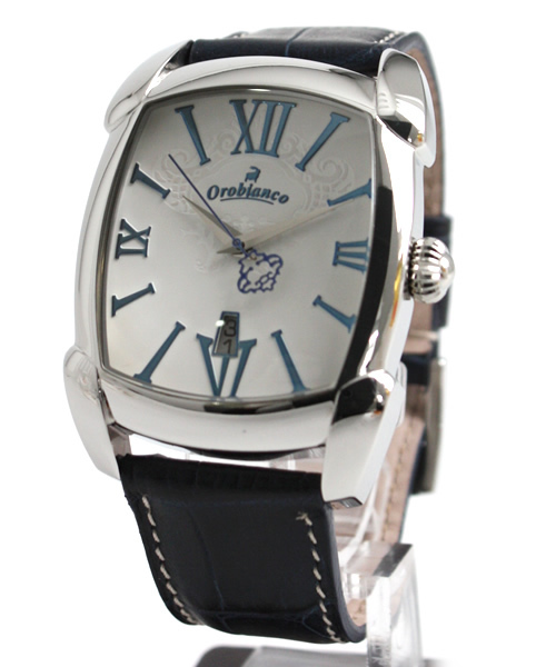 Orobianco(オロビアンコ)の「RETTANGORA(アナログ腕時計・メンズ・ホワイト/ブラック/ブラウン/ネイビー・FREE)」の4枚目の写真