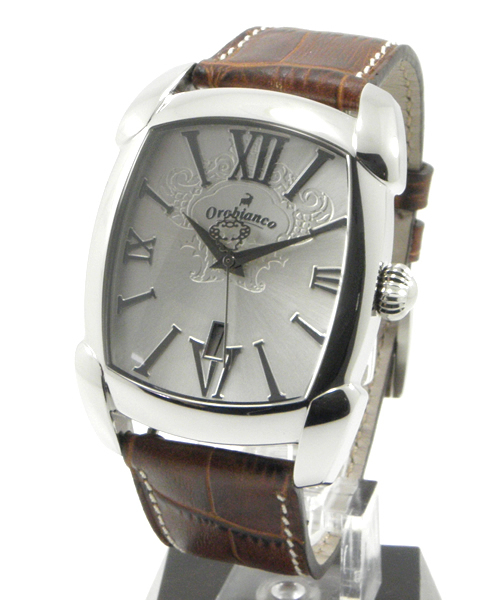 Orobianco(オロビアンコ)の「RETTANGORA(アナログ腕時計・メンズ・ホワイト/ブラック/ブラウン/ネイビー・FREE)」の3枚目の写真