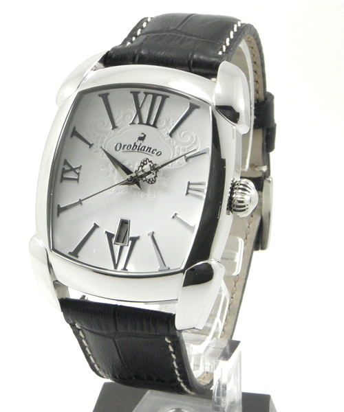 Orobianco(オロビアンコ)の「RETTANGORA(アナログ腕時計・メンズ・ホワイト/ブラック/ブラウン/ネイビー・FREE)」の1枚目の写真