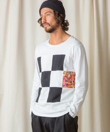 rehacer STAND | Flower Checker Cutsew Made in Japan(Tシャツ/カットソー)