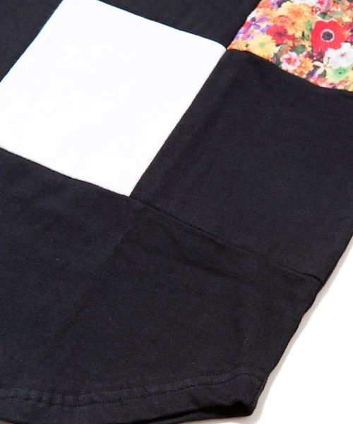rehacer STAND(レアセルスタンド)の「Flower Checker Cutsew Made in Japan(Tシャツ/カットソー・メンズ・ブラック/ホワイト・LARGE/SMALL/MEDIUM)」の9枚目の写真