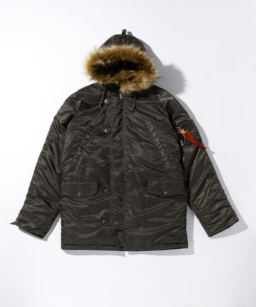 Alpha Industries(アルファインダストリーズ)の「<ALPHA> N-3B TIGHT/アウター(ミリタリージャケット・メンズ・ブラック/グレー/オリーブ/ベージュ・LARGE/MEDIUM/SMALL)」の3枚目の写真