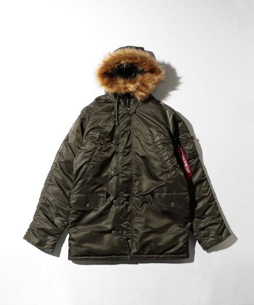 Alpha Industries(アルファインダストリーズ)の「<ALPHA> N-3B TIGHT/アウター(ミリタリージャケット・メンズ・ブラック/グレー/オリーブ/ベージュ・LARGE/MEDIUM/SMALL)」の4枚目の写真