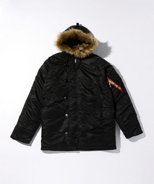 Alpha Industries(アルファインダストリーズ)の「<ALPHA> N-3B TIGHT/アウター(ミリタリージャケット・メンズ・ブラック/グレー/オリーブ/ベージュ・LARGE/MEDIUM/SMALL)」の2枚目の写真