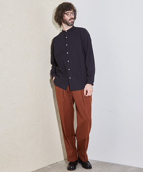 UNITED TOKYO（ユナイテッドトウキョウ）の「ハイカウントワイド2タックスラックス（その他パンツ・メンズ・ダークグレー/ブラック/キャメル・1/3/2）」の17枚目の写真