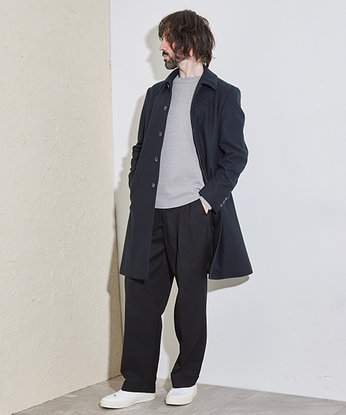 UNITED TOKYO（ユナイテッドトウキョウ）の「ハイカウントワイド2タックスラックス（その他パンツ・メンズ・ダークグレー/ブラック/キャメル・1/3/2）」の14枚目の写真