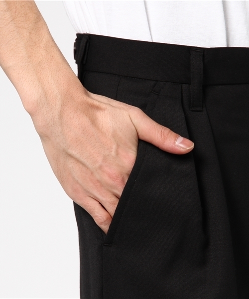 UNITED TOKYO（ユナイテッドトウキョウ）の「ハイカウントワイド2タックスラックス（その他パンツ・メンズ・ダークグレー/ブラック/キャメル・1/3/2）」の9枚目の写真